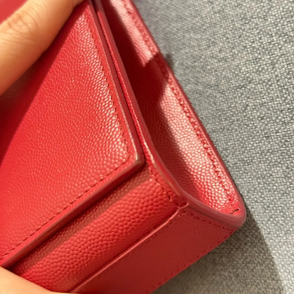 Yves Saint Laurent YSL Kate Medium Crossbody Bag in Red - Picture 9 of 10